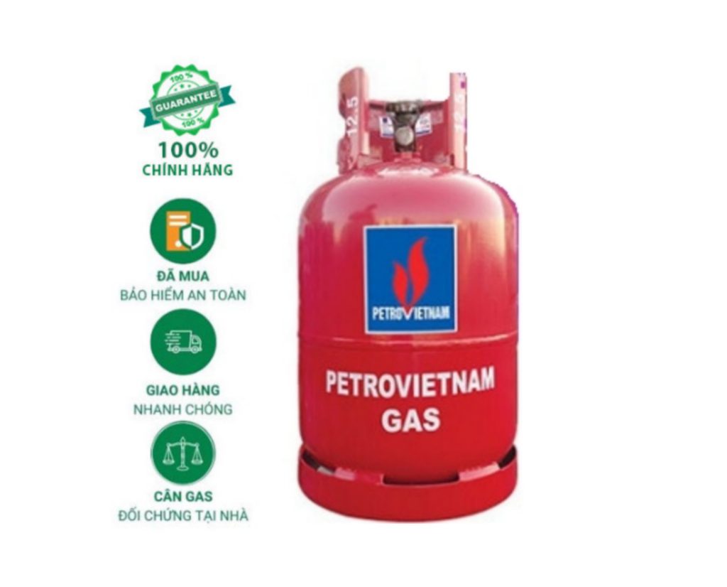 Bình Gas Petrovietnam Đỏ 12kg Chính Hãng