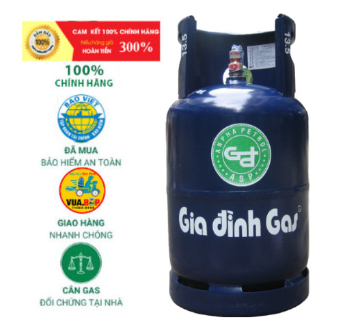 Gas Á Châu Bình Xanh Đen 12kg
